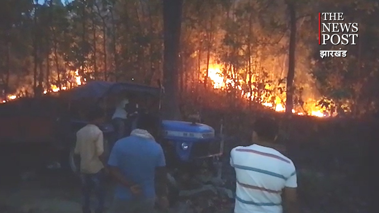 बिजली के खंभे टकराया ट्रैक्टर, आग लगने से मौके पर ही चालक की मौत