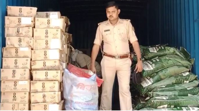 50 लाख की अवैध शराब बरामद, एक तस्कर गिरफ्तार