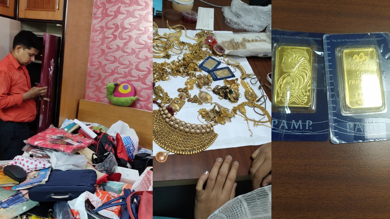 उप सचिव के बैंक लॉकर से डेढ़ करोड़ के जेवरात, दो सोने के बिस्कुट और नगदी बरामद