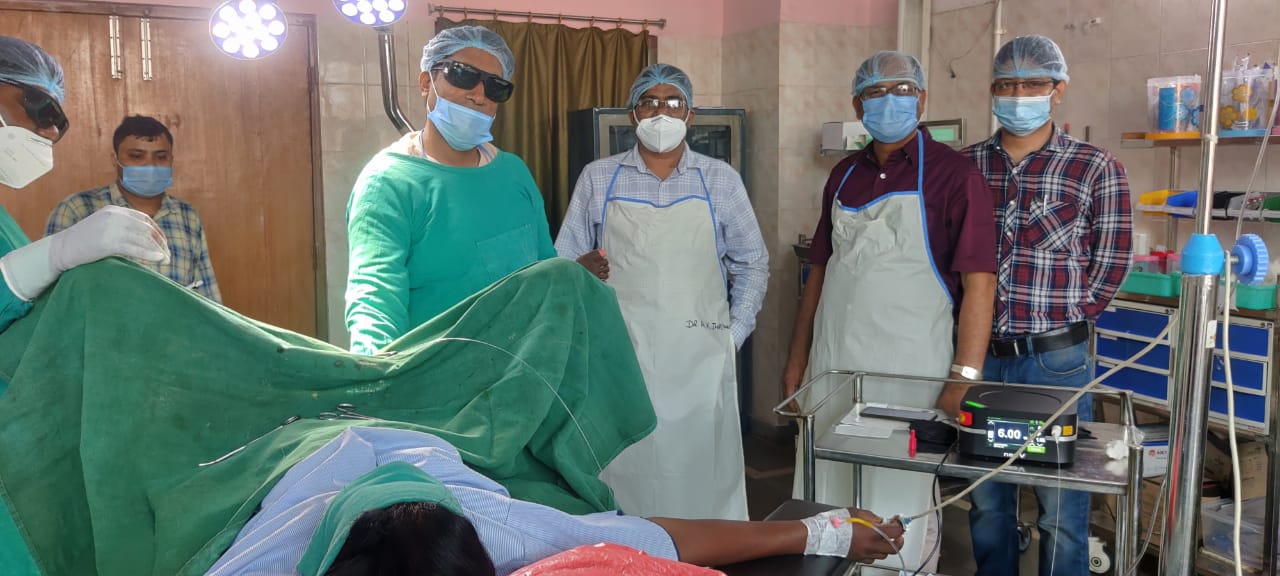सदर अस्पताल के सर्जरी विभाग में नई लेजर मशीन की स्थापना, दो मरीजों का हुआ इलाज