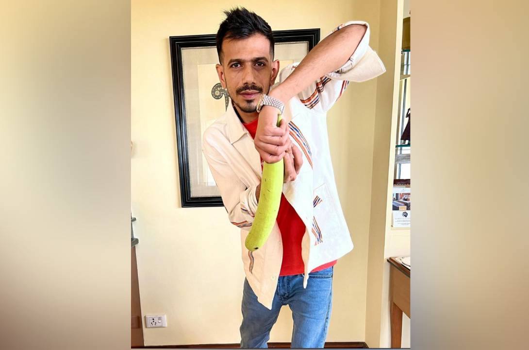 यजुवेंद्र चहल ने लौकी के साथ शेयर की फ़ोटो, युवराज ने ले ली मौज  