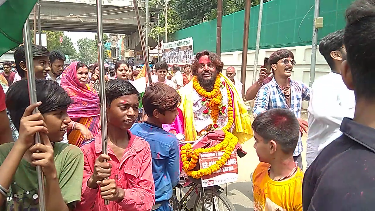 भक्ति की शक्ति : जुनून ऐसा कि साइकिल से ही चार धाम की यात्रा करने निकल पड़ा निखिल