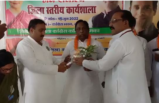 मंत्री आलमगीर आलम पहुंचे दुमका, कांग्रेस को मजबूत बनाने पर दिया जोर