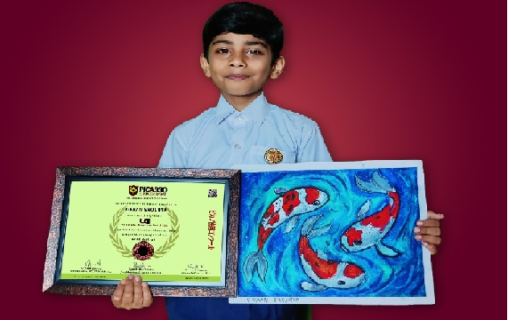 रांची के महज़ 6 साल के इस नन्हे आर्टिस्ट ने पेंटिंग में जीता अंतरराष्ट्रीय पुरस्कार