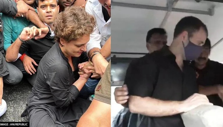 महंगाई के खिलाफ कांग्रेस का विरोध प्रदर्शन, राहुल गांधी और प्रियंका गांधी को पुलिस ने लिया हिरासत में  
