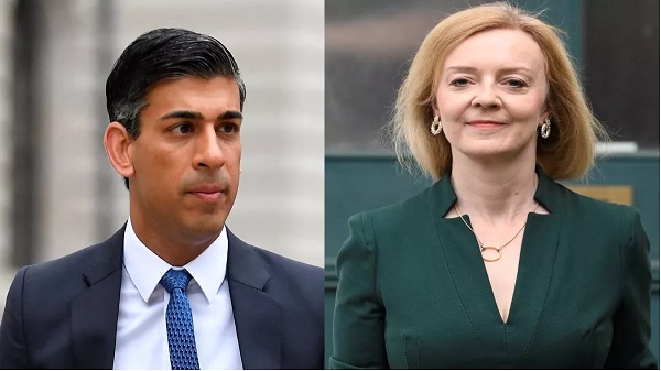 ब्रिटेन का नया PM कौन,  ऋषि सुनक या लिज ट्रस, सोमवार को आयेगा फैसला 