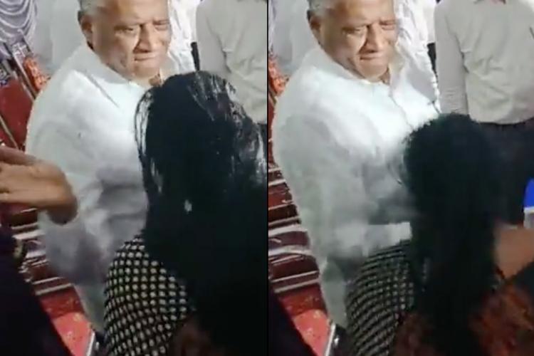 कर्नाटक के मंत्री ने कार्यक्रम में महिला को मारा थप्पड़, कांग्रेस ने बर्खास्तगी की मांग की