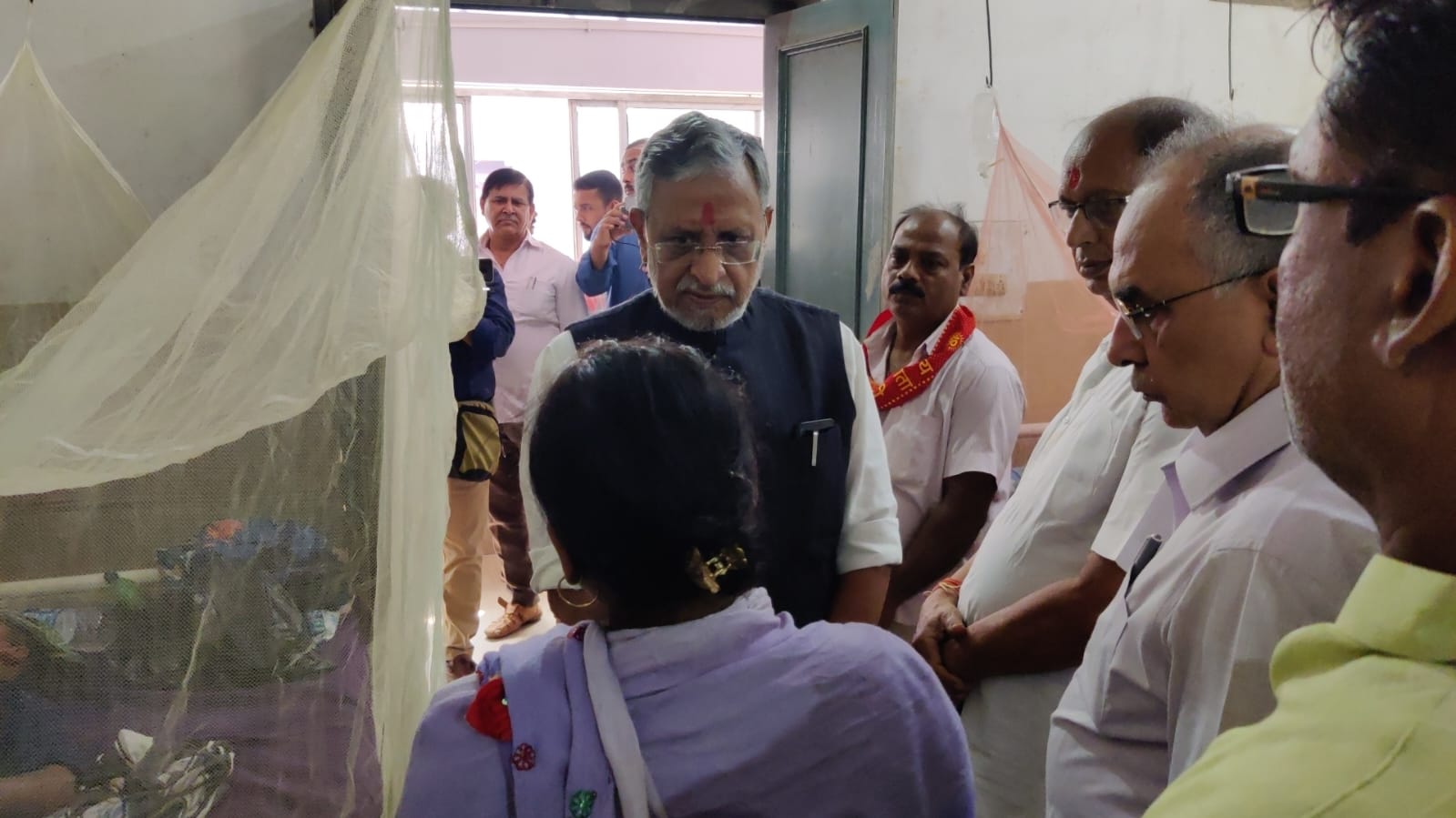 राज्यसभा सांसद सुशील मोदी ने पीएमसीएच के डेंगू वार्ड का किया निरीक्षण, महागठबंधन पर बोला जोरदार हमला
