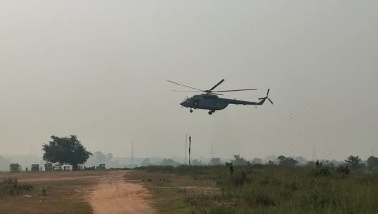 रांची : बूढ़ा पहाड़ में एयरफोर्स के हेलीकॉप्टर ने किया सफल लैंडिंग, नक्सली ऑपरेशन में मिलेगी मदद