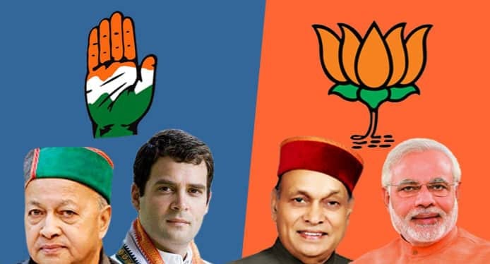 हिमाचल में कमल को तोड़ने की कोशिश कर रहा हाथ, जानिए रुझान