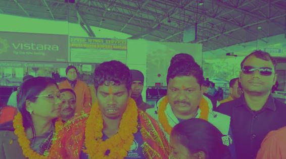 Blind T-20 Cricket World Cup : वर्ल्ड कप जीतने के बाद रांची पहुंचे सुजीत मुंडा, एयरपोर्ट पर हुआ भव्य स्वागत