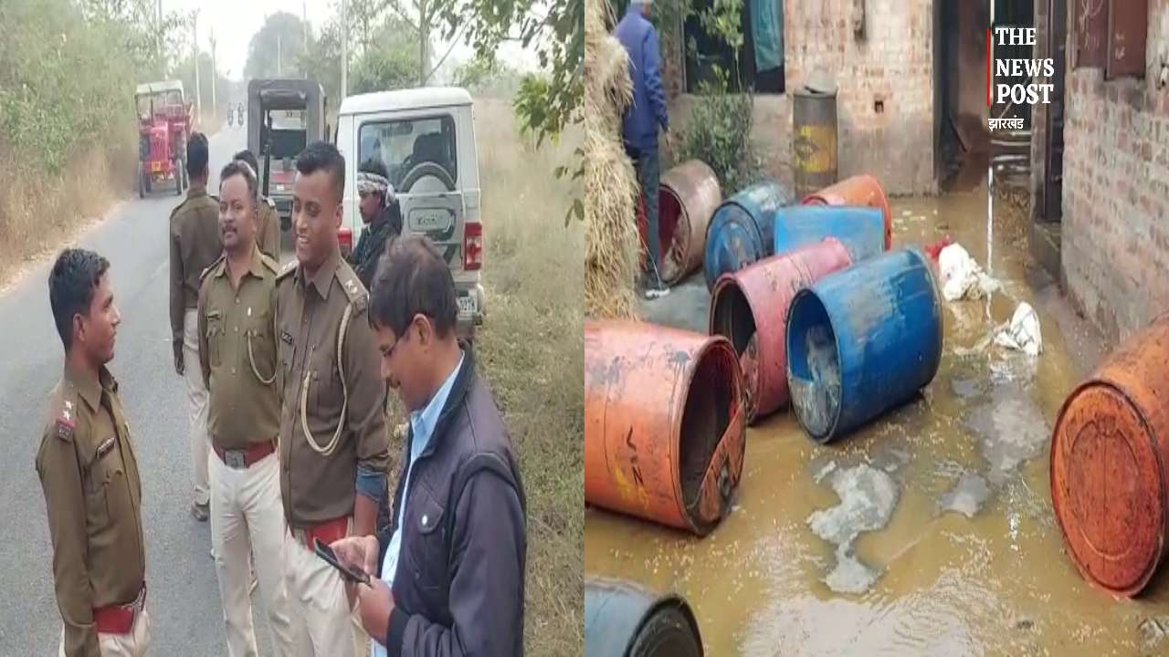 जमशेदपुर : उत्पाद विभाग की बड़ी कार्रवाई, छापेमारी कर 150 ड्रम अवैध शराब और जावा-महुवा किया नष्ट 