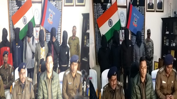 रांची पुलिस को बड़ी कामयाबी, नक्सली संगठन PLFI के नाम पर रंगदारी मांगने वाले सात गिरफ्तार