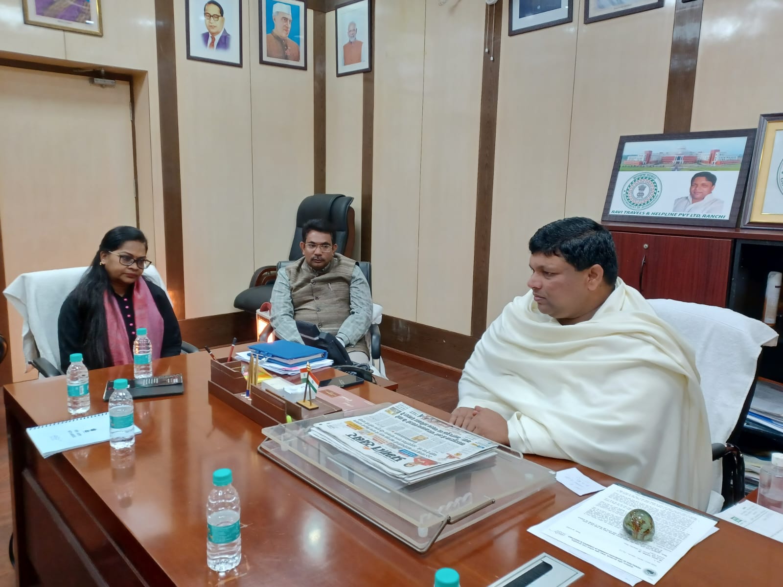 केंद्रीय टीम के साथ कृषि मंत्री बादल ने की बैठक, सुखाड़ से प्रभावित किसानों को केंद्र से मुआवजा मिलने की उम्मीद