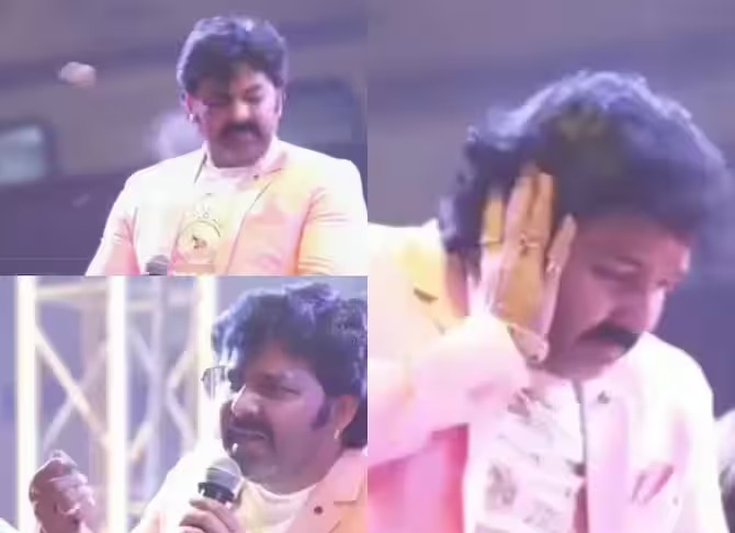 लाइव शो में भोजपुरी स्टार पवन सिंह पर मारा गया पत्थर, मची भगदड़
