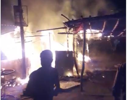 जमशेदपुर में फिर से दिखा आग का तांडव, कई दुकानें जलकर खाक 