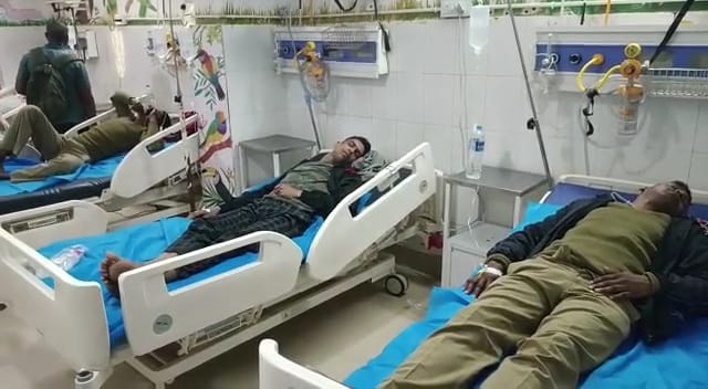 फ़ूड पॉइजनिंग के शिकार हुए जैप 7 के 44 जवान, सदर अस्पताल में भर्ती 