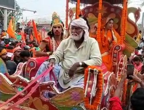 नालंदा : भगवान राम का सारथी बना मोहमद फेकू, हिंदू-मुस्लिम एकता का बना मिसाल