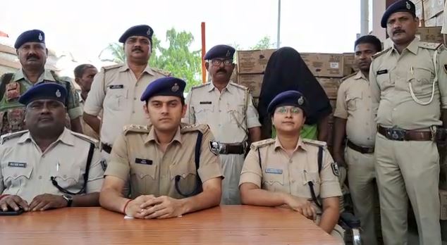 हरियाणा से बिहार में हो रही शराब तस्करी, 60 लाख का विदेशी शराब जब्त