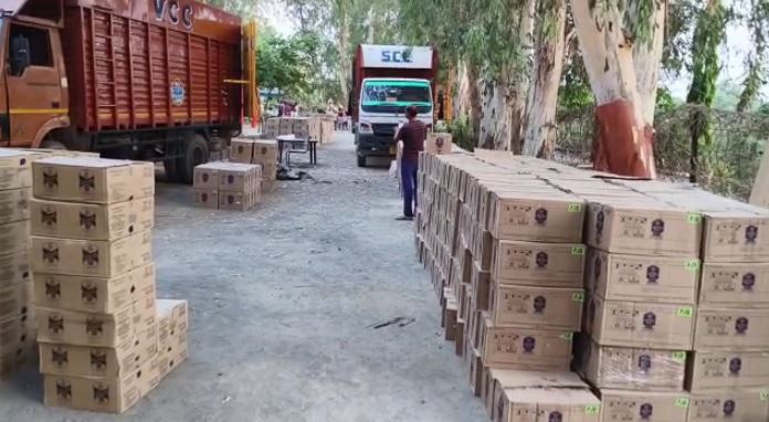 जहानाबाद में करोड़ों रूपये की विदेशी शराब बरामद, चार तस्कर गिरफ्तार 