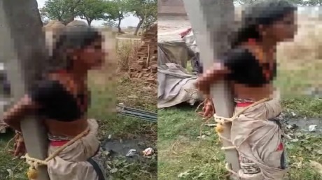 बिहार: डायन बोलकर बुजुर्ग महिला को खंभे से बांधकर पीटा, इस शर्मानक हरकत का वीडियों वायरल