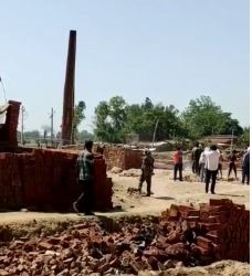 गढ़वा में अवैध ईट-भट्ठों पर प्रशासन की सख्ती,  सभी को किया धवस्त