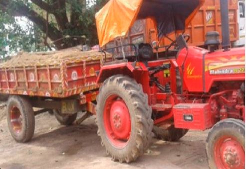 गिरिडीह: सीएम की बैठक से पहले टॉस्क फोर्स रेस, बालू लोड 11 ट्रैक्टर किया जब्त