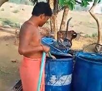 त्राहिमाम! इंद्र देव की मेहरबानी पर टिकी ग्रामीणों की उम्मीदें, ट्रैक्टर से लोग ढो रहे हैं पानी, देखें वीडियो