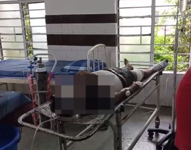 बाईक अनियंत्रित होने से सड़क हादसा, दो लोग गंभीर रुप से घायल