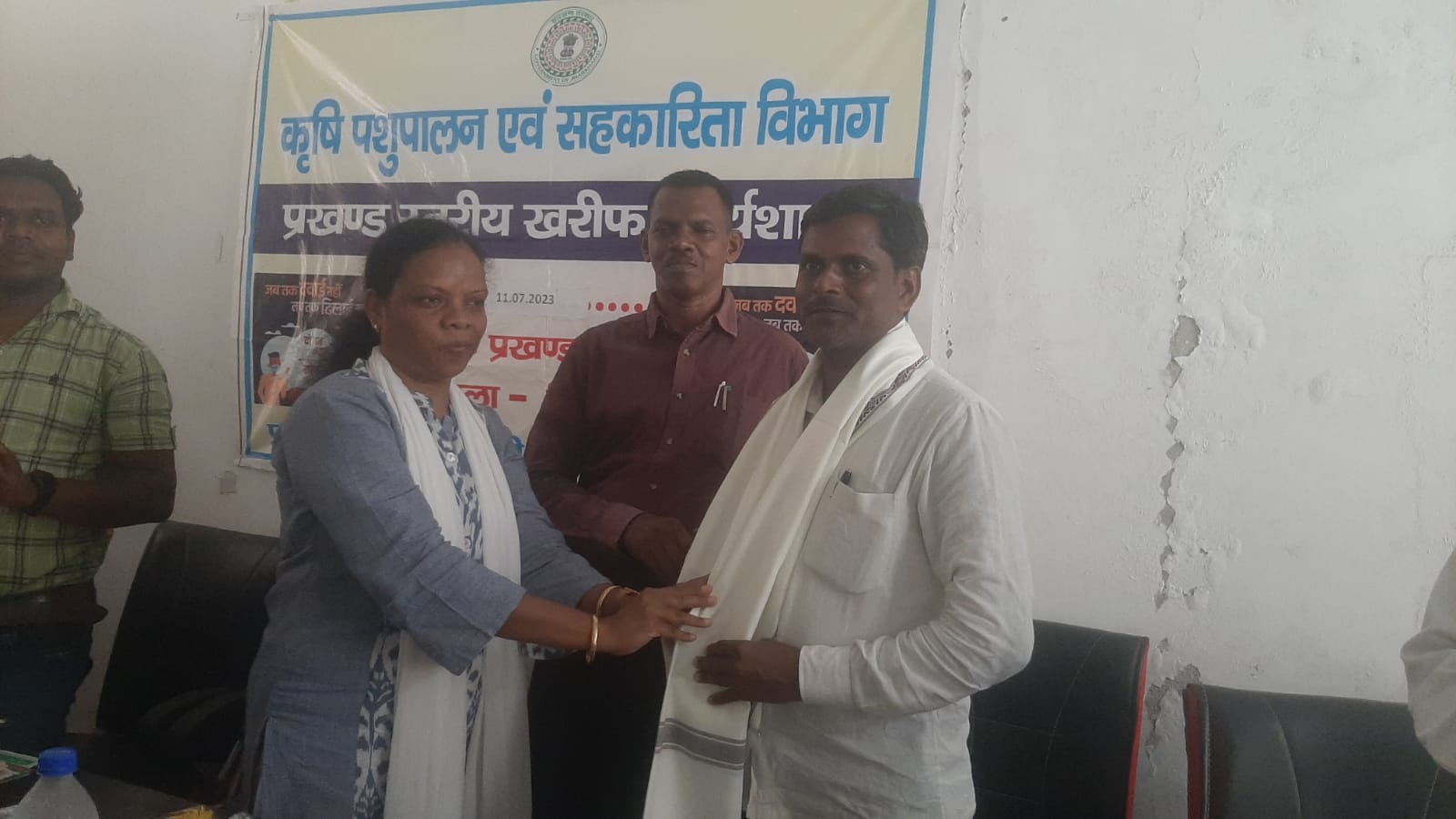 कृषि विभाग का खरीफ फसल कार्यशाला, किसानों को कम बारिश में भी खेती करने के सिखाये गये गुर