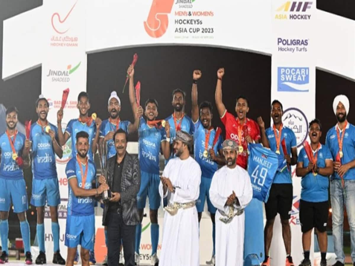 भारतीय हॉकी टीम को मिली शानदार जीत, रोमांचक मुकाबले के बाद 5 एस एशिया कप का खिताब किया अपने नाम