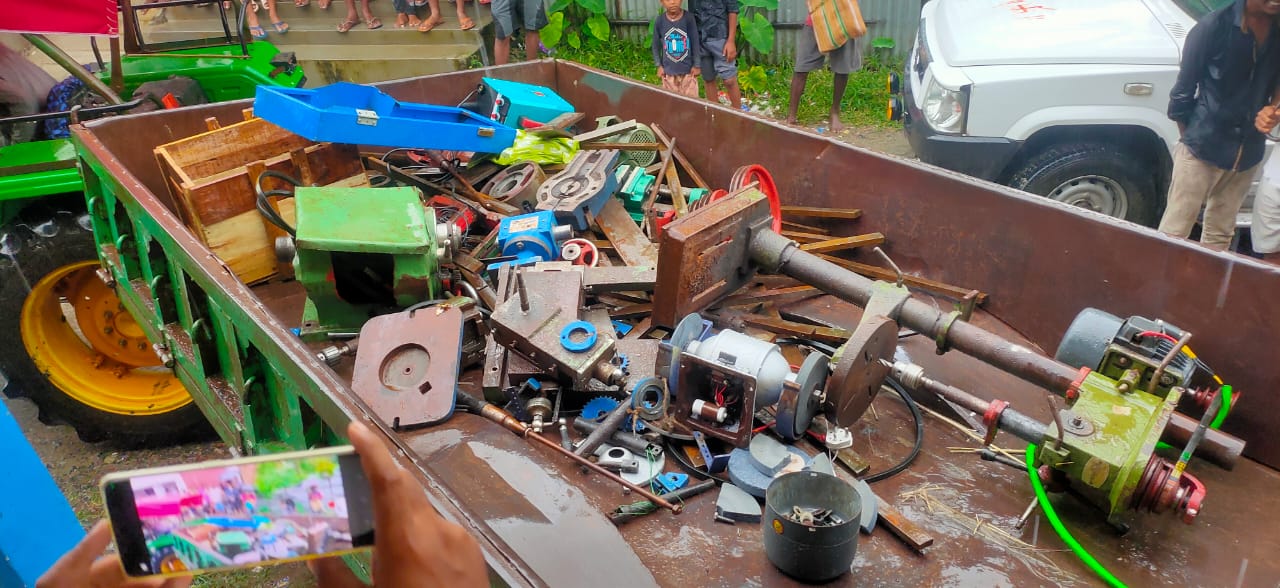 पूर्णिया में मिनी गन फैक्ट्री का उद्भेदन, अत्याधुनिक मशीन और पिस्टल बैरल बरामद