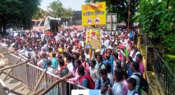 PSS का धरना 119 दिन से जारी, बोले राज्यसभा सांसद आदित्य साहू - भाजपा की सरकार आने के बाद पूरी होगी सबकी मांग