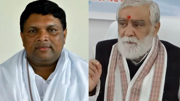 केन्द्रीय मंत्री अश्वनी चौबे और कांग्रेस विधायक बादल पत्रलेख के बीच हुई लंबी गुफ्तगू, आखिर क्या पक रही है खिचड़ी ?