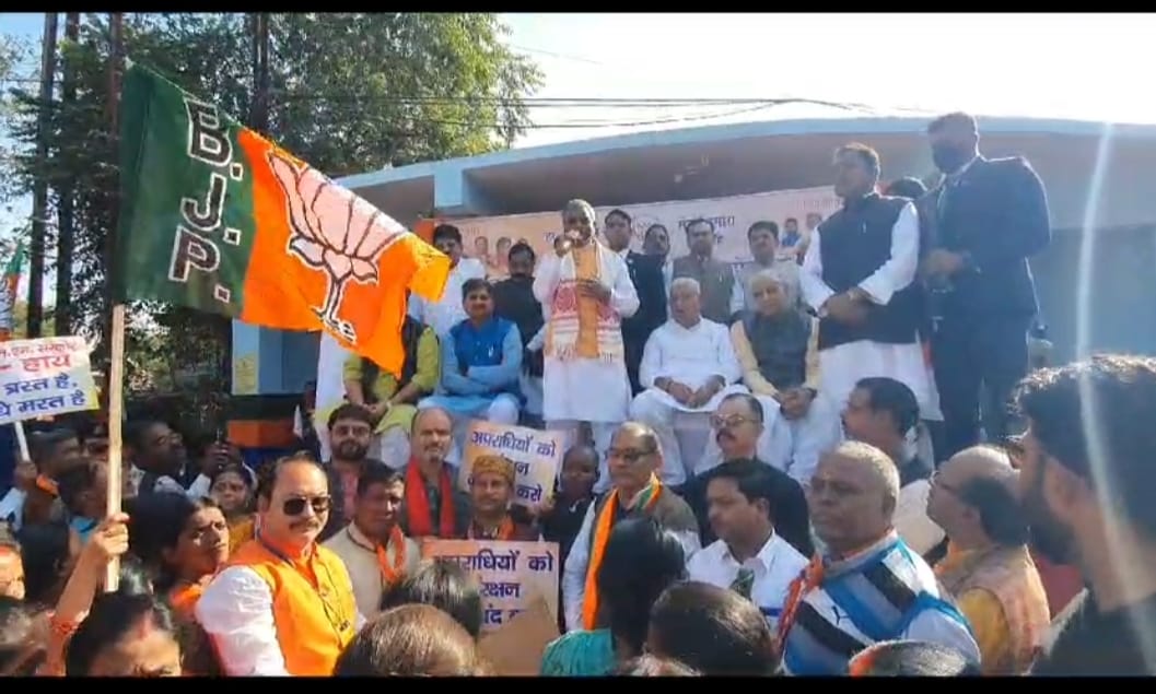 धनबाद में भाजपा का जन आक्रोश रैली :बाबूलाल मरांडी के निशाने पर रहे हेमंत सोरेन 