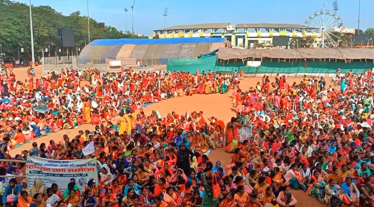 अपनी मांगों को लेकर रांची में जुटे राज्य भर के रसोईया, हड़ताल पर जाने की दी धमकी