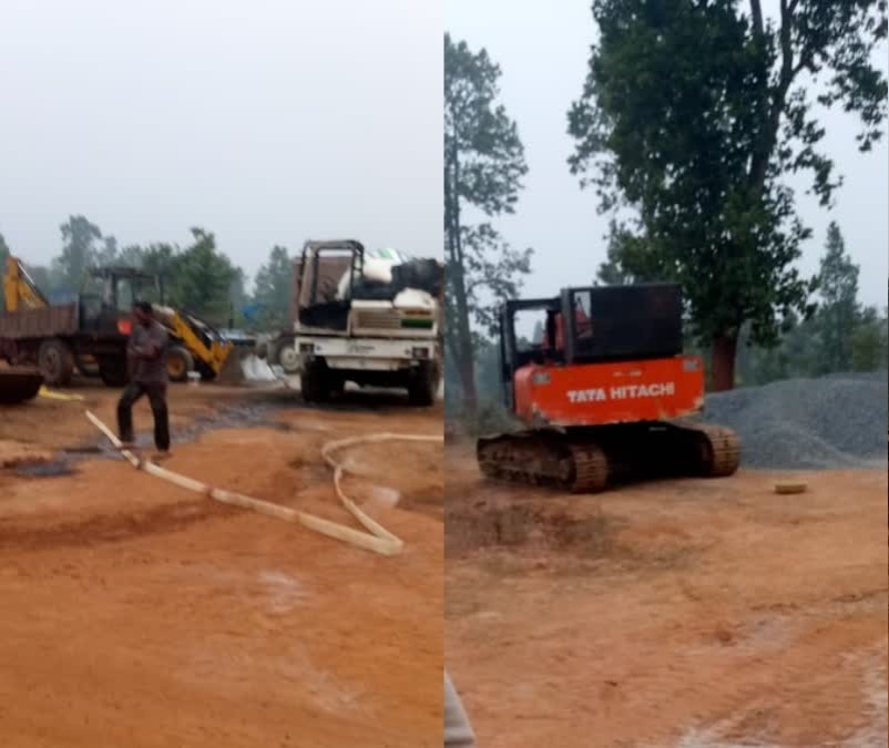 निर्माण कार्य में नक्सलियों ने मचाया तांडव, तीन वाहनों को किया आग के हवाले