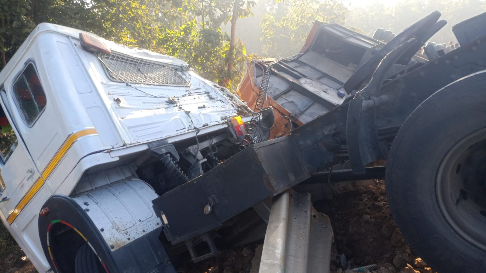 गुमला में नहीं थम रहा पशु तस्करी का मामला! पशुओं से भरा वाहन अनियंत्रित होकर पलटा, दर्जनों पशुओं ने तोड़ा दम