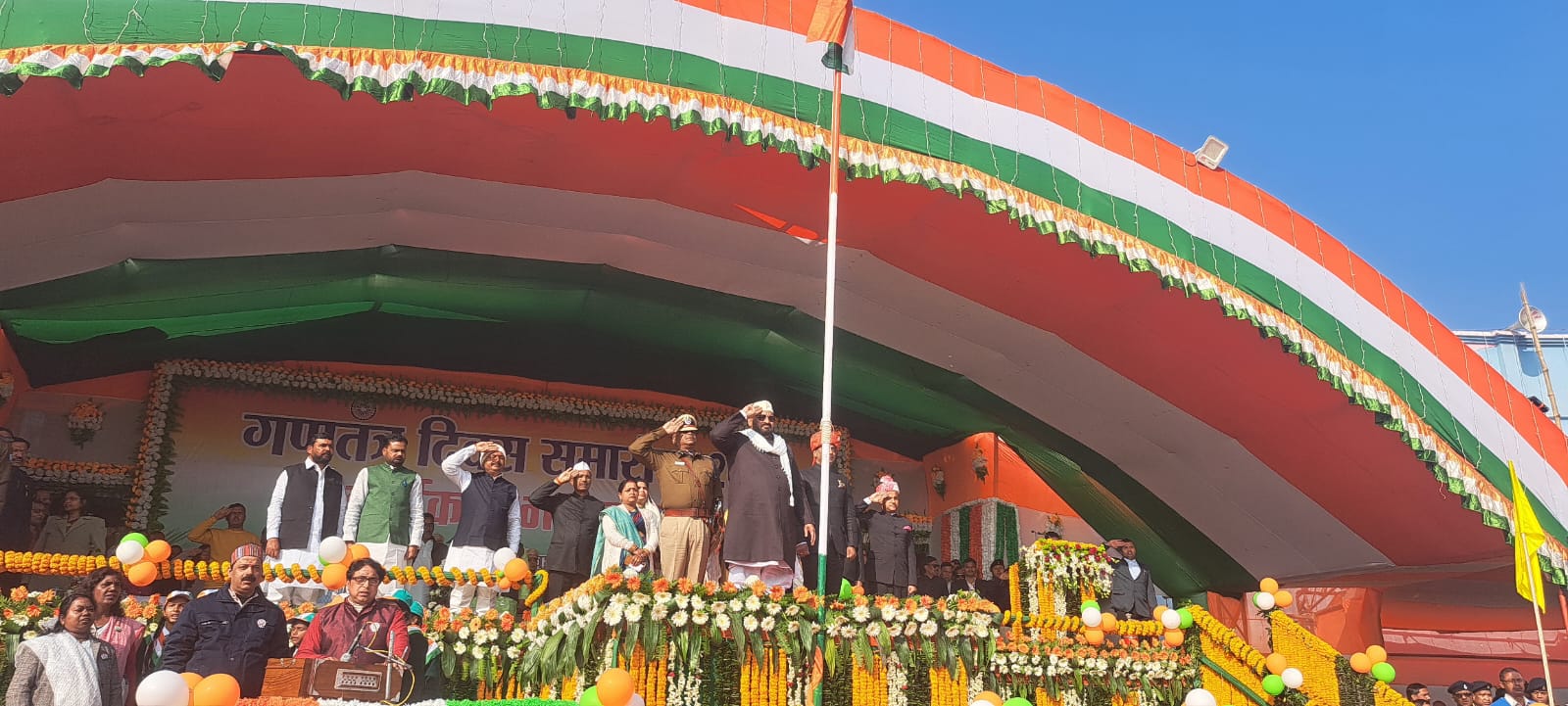 बाबानगरी में धूमधाम से मनाया गया 75वां गणतंत्र दिवस का जश्न, मंत्री हाफिजुल हसन ने किया झंडोत्तोलन, गिनाई सरकार की उपलब्धियां   