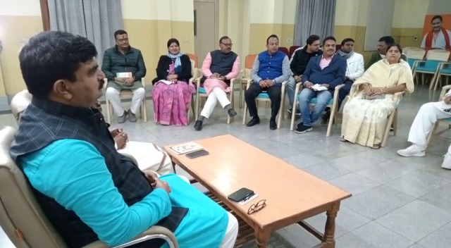 विधानसभा सत्र को लेकर भाजपा विधायक दल की बैठक , सदन में सरकार को घेरने के लिए  रणनीति पर चर्चा