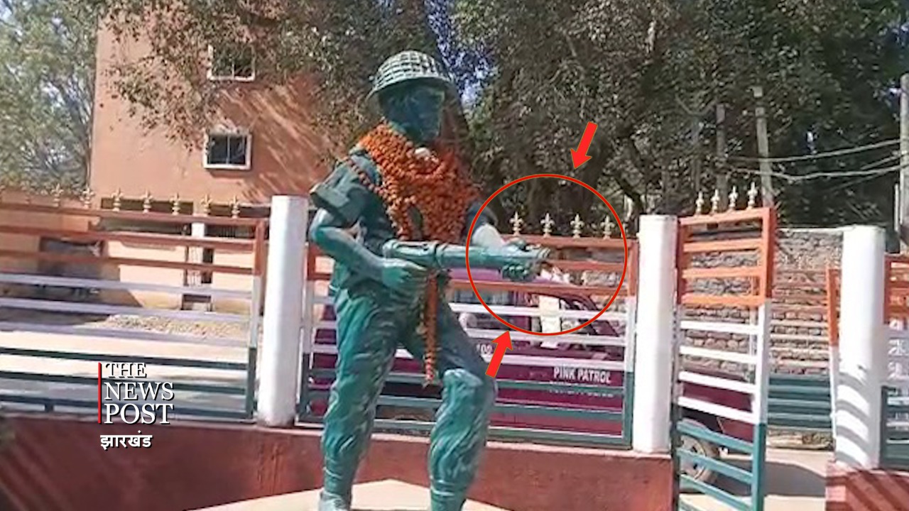 शर्मनाक ! गुमला में आधी रात को परमबीर अल्बर्ट एक्का की प्रतिमा के साथ तोड़फोड़