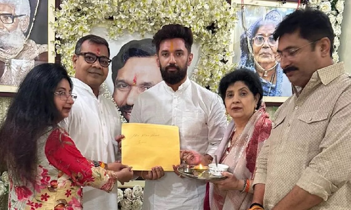 जमुई सीट से एनडीए ने की उम्मीदवार की घोषणा, चिराग पासवान ने अपने जीजा अरुण भारती को दिया टिकट