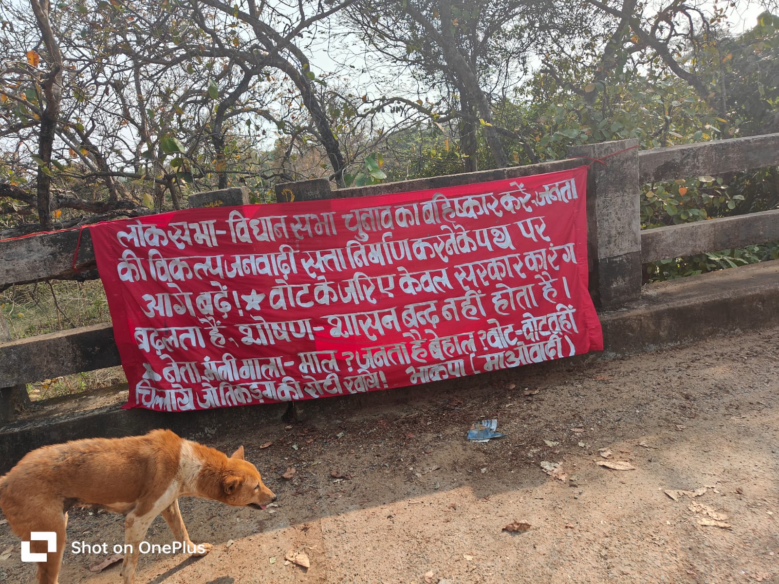 चाईबासा: लोकसभा चुनाव में खलल डालने की कोशिश में लगे नक्सली, पोस्टर चिपकाकर वोट नहीं करने की अपील की  