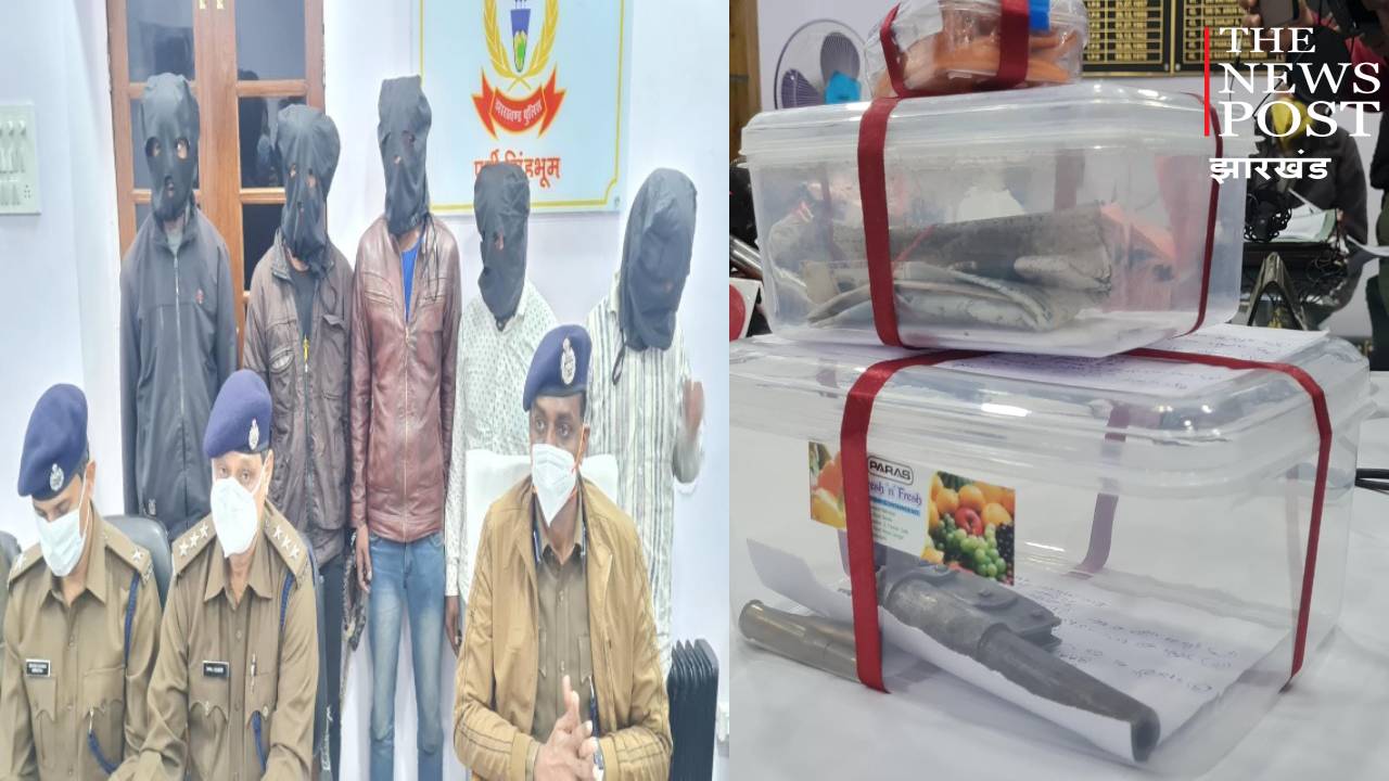 ज़मीन कारोबारी पर बमबाजी के 5 आरोपी धराए, भारी मात्रा में तबाही के सामान बरामद