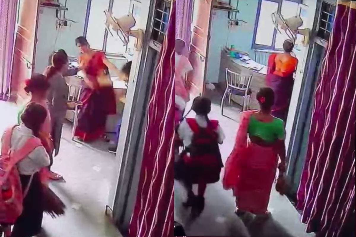 स्कूल में बच्चे पर हाथ उठाना महिला टीचर को पड़ा महंगा, देखिए कैसे बच्चे ने भी पलटकर शिक्षिका को जड़ दिया थप्पड़, वीडियो वायरल 