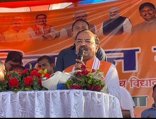 गढ़वा पहुंचा भाजपा का परिवर्तन रथ, यूपी के उपमुख्यमंत्री और बाबूलाल मरांडी ने हेमंत सरकार पर जमकर साधा निशाना