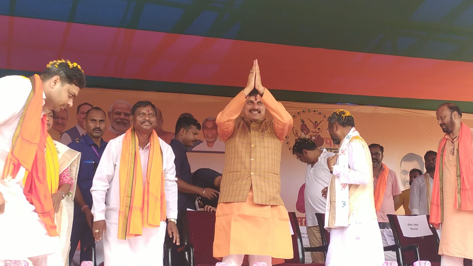 दुमका:परिवर्तन यात्रा का हुआ समापन, परिवर्तन सभा में एमपी के सीएम ने झारखंड सरकार पर बोला हमला