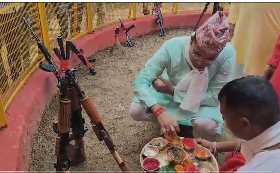 जैप-1 में नवमी के दिन की जाती है अनोखी पूजा, कन्या पूजन के साथ पूजे जाते हैं हथियार, फायरिंग कर दी जाती है माता रानी को सलामी