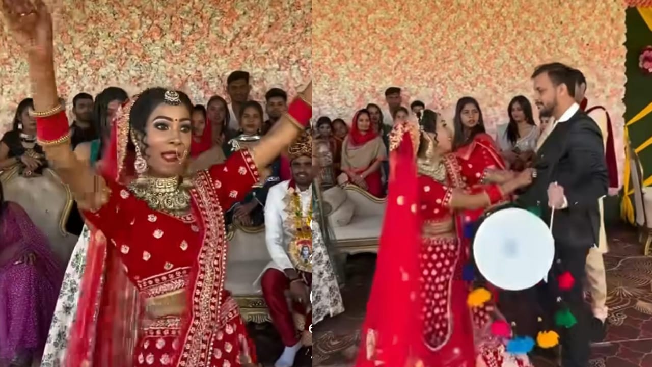 दुल्हन ने नागिन डांस कर उड़ाये सब के होश, लोग बोले -ए छोरी बस कर अब क्या नागमणि लेकर ही मानेगी