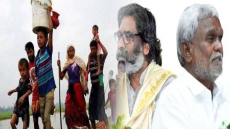  “बांग्लादेशियों के घर पर लगे झंडे बताते है कि हिम्मत कहां से मिलती है” चंपाई ने खोली सरकार की पोल, घुसपैठियों को बताया झामुमो का दामाद    